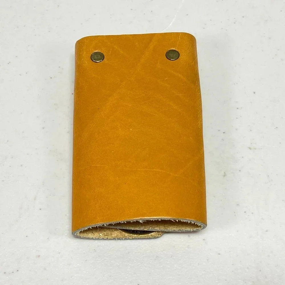 Genuine Leather Bonney 6 Key Holder Pouch Case Made in Fiji